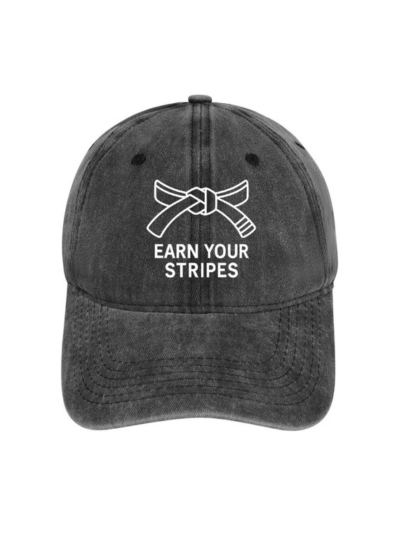 Jiu Jitsu Charcoal Unisex Vintage Washed Cotton Baseball Cap Adjustable Size Dad Hat