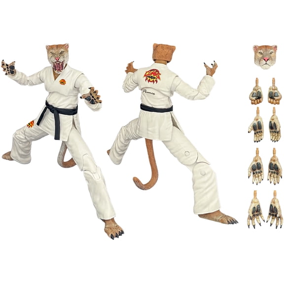 Jiu Jitsu Combat Creatures - Pounce The Puma Action Figure - White Gi (Convention Exclusive)