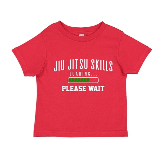 Jiu Jitsu Skills Loading Please Wait Toddler T-Shirt 5/6T Red