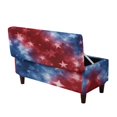 thumbnail image 1 of Jiueut American Flag Tie Dye Print Ottoman Cover Stretch Rectangular Ottoman Covers Slipcover Rectangle Washable Foot Stool Cover Thick Storage Protector with Elastic Bottom, Small, 1 of 7