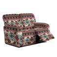 thumbnail image 1 of Jiueut Aztec Tribal Geometric Cow Pattern Recliner Loveseat Slipcover, Wear Resistant Recliner Chair Covers Elastic 2 Seat Couch Protector Soft Furniture Protector with Anti-Slip Edges, 1 of 7