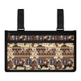 thumbnail image 1 of Jiueut Aztec Tribal Wheelchair Armrest Side Hanging Storage Bag Wheelchair Pouch Back Pocket for Seniors Easy to Install Power Wheelchair Armrest Bag Wheelchair Pouch Side, 1 of 7