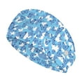 thumbnail image 1 of Jiueut Blue Butterfly Nurse Button Headband Medical Field Headbands for Women Headbands for Masks with Buttons for Nurses 2 Piece Sports Headbands for Teens Headbands for Sports, 1 of 7
