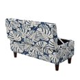 thumbnail image 1 of Jiueut Blue Monstera Palm Leaves Print Ottoman Cover Stretch Storage Ottoman Slipcover Folding Storage Bench Ottoman Cover Footrest Stool Slipcover Footstool Protector with Elastic Bottom, Large, 1 of 7