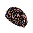 thumbnail image 1 of Jiueut Breast Cancer Nurse Button Headband Pink Ribbon Nurse Headbands for Women with Buttons Headbands for Nurses with Buttons for Mask Wide Headbands for Girls Non Slip, 1 of 7