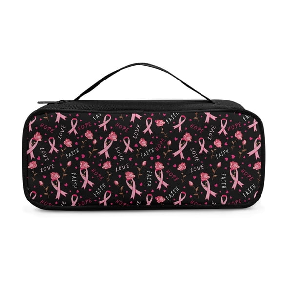 Jiueut Breast Cancer Stethoscope Storage Bag Pink Ribbon Stethoscope Case Kit for Nursing Student Stethoscope Bag for Nurses Personalize Stethoscope Bag with Carrying Handle