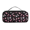 thumbnail image 1 of Jiueut Breast Cancer Stethoscope Storage Bag Storage Bags with Zipper Pink Ribbon Stethoscope Case for Nurse and Doctor Portable Stethoscope Case Compatible Stethoscope Case Kit, 1 of 1