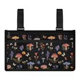 thumbnail image 1 of Jiueut Butterfly Mushroom Wheelchair Side Bags for the Armrest Wheelchair Bags to Hang on Side 2 Pockets for Women Street Side Arm Bag for Power Wheelchair for Seniors, 1 of 7