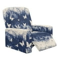 thumbnail image 1 of Jiueut Butterfly Smog Print Recliner Chair Covers, Non Slip Sofa Slipcover Soft Reclining Chair Covers with Storage Pockets for Fabric and Leather Sofas, 1 of 7