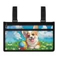 thumbnail image 1 of Jiueut Cartoon Corgi Wheelchair Bags to Hang on Side Power Wheelchair Pouch Side Pocket for Women Removable Wheelchair Side Bags for the Armrest Wheelchair Storage Bag, 1 of 7