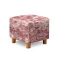 thumbnail image 1 of Jiueut Cherry Blossom Print Footstool Cover, Washable Square Slipcover with Non Slip Bottom Soft Foot Stool Protection Universal Fit for Most Footrest Sofa, 1 of 7