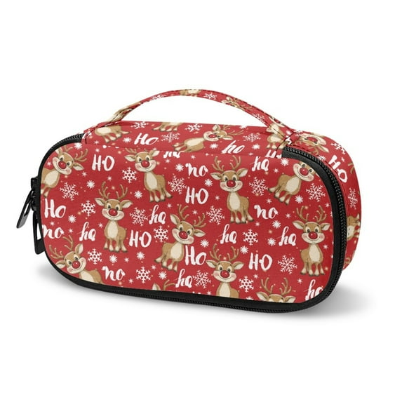 Jiueut Christmas Deer Insulin Storage Bag Diabetic Care Organizers & Travel Kits Pen Insulin Travel Bag for Diabetics Storage Bags with Zipper Insulin Pouch for Kids