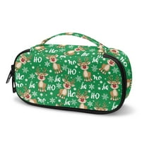 Jiueut Christmas Deer Insulin Storage Bag Diabetic Care Organizers & Travel Kits Small Insulated Bag for Medicine Storage Bags with Zipper Insulin Pouch with Extra Room