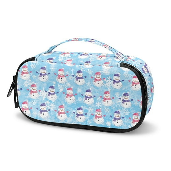 Jiueut Christmas Snowman Insulin Storage Bag Traveling Bag for Medicine Insulin Insulin Bags for Women Storage Bags with Zipper for Travel Insulin Pouch with Extra Room