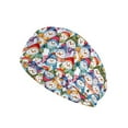 thumbnail image 1 of Jiueut Christmas Snowman Nurse Button Headband Medical Assistant Headbands for Women Headbands for Masks with Buttons for Nurses 4 Piece Lightweight Sports Headbands for Teens, 1 of 7