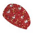 thumbnail image 1 of Jiueut Christmas Snowman Nurse Button Headband Nurse Headbands for Women with Buttons Headbands for Nurses with Buttons for Mask Comfortable Wide Headbands for Men, 1 of 7