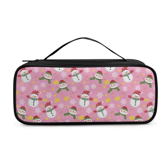 Jiueut Christmas Snowman Stethoscope Storage Bag Nursing Stethoscope Bag for Nurses Stethoscope Bag with Carrying Handle Storage Bags with Zipper Storage Bag Organizer