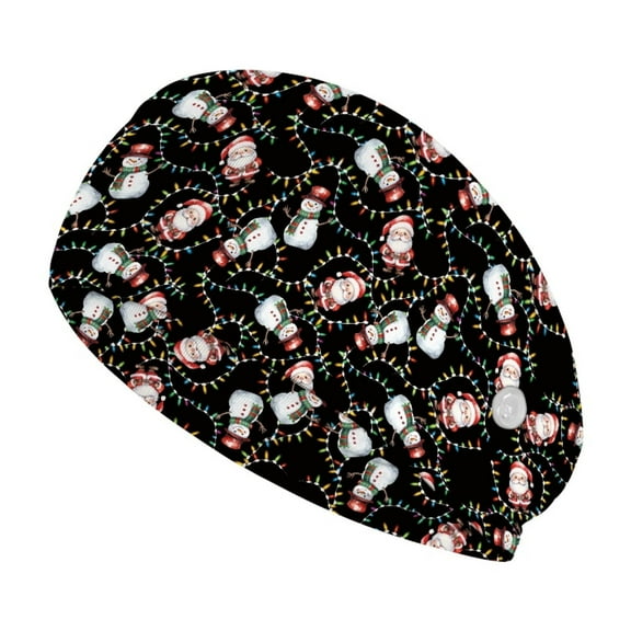 Jiueut Christmas Snowmen Nurse Button Headband Nurse Headbands for Women with Buttons Headbands for Masks with Buttons for Nurses Youth Headbands for Sports Boys Football