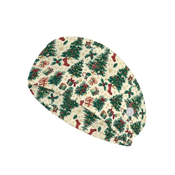 Jiueut Christmas Tree Nurse Button Headband Nurse Headbands for Women with Buttons Headbands for Masks with Buttons for Nurses 2 Piece Youth Headbands for Sports Boys Football