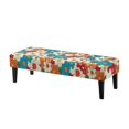 thumbnail image 1 of Jiueut Colorful Daisy Pattern Dining Room Bench Covers, Non Slip Bench Seat Protection with Elastic Band Thick Rectangle Chair Slipcover for Kitchen Home Hotel, 1 of 7