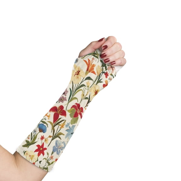 Jiueut Colorful Flower Arm Cast Cover Arm Wrist Elbow Protection Cover Size S Hand Cast Covers for Shower Adult Waterproof Arm Cast Cover for Shower Decorative Arm Plaster Cover