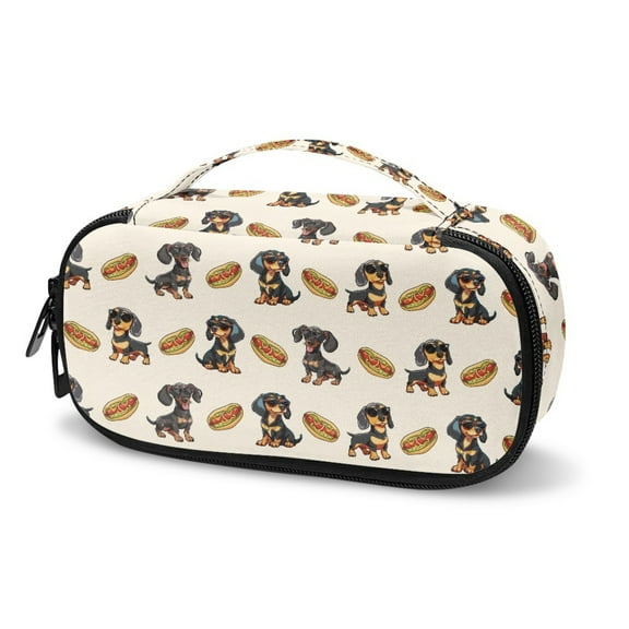 Jiueut Dachshund Insulin Storage Bag Hot Dog Insulin Bag for Kids Diabetic Care Organizers & Travel Kits Small Insulated Bag for Medicine Storage Zipper Bags for Organizing