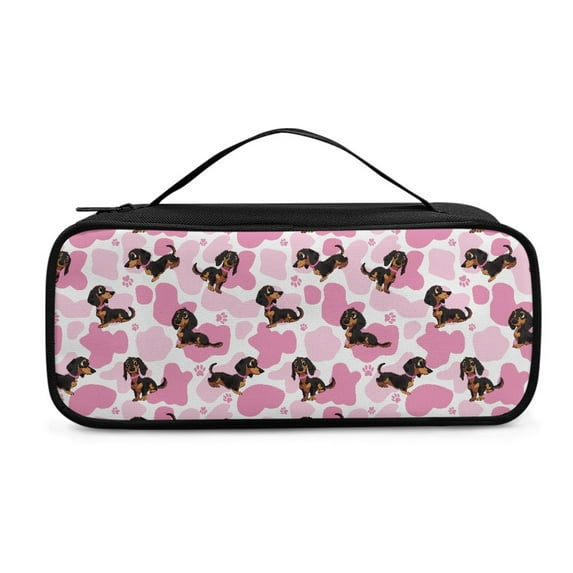 Jiueut Dachshund Stethoscope Storage Bag Cow Print Stethoscope Case Organizer Stethoscope Bag with Carrying Handle Stethoscope Case Kit for Doctor Storage Bags with Zipper