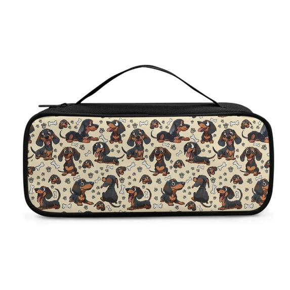 Jiueut Dachshund Stethoscope Storage Bag Dog Paw Stethoscope Case for Nurse and Doctor Stethoscope Bag with Carrying Handle Storage Bags with Zipper Stethoscope Case Organizer