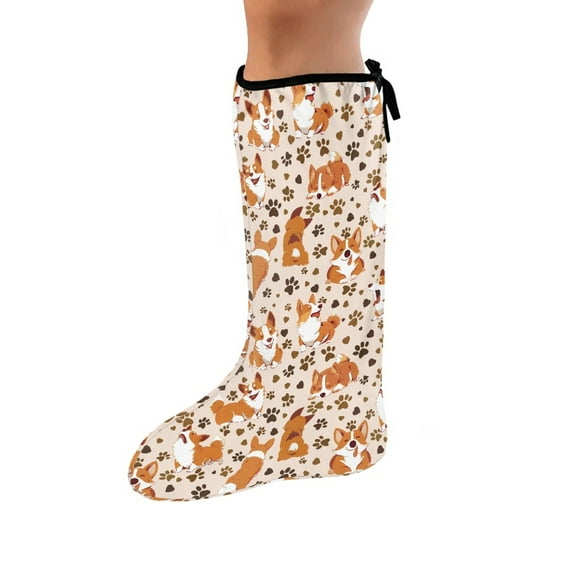 Jiueut Dog Paw Corgi Leg Cast Covers Foot Cast Covers for Shower Adult Size S Child Waterproof Foot Cast Cover Foot Cast Shower Cover Kids Decorative Leg Plaster Cover