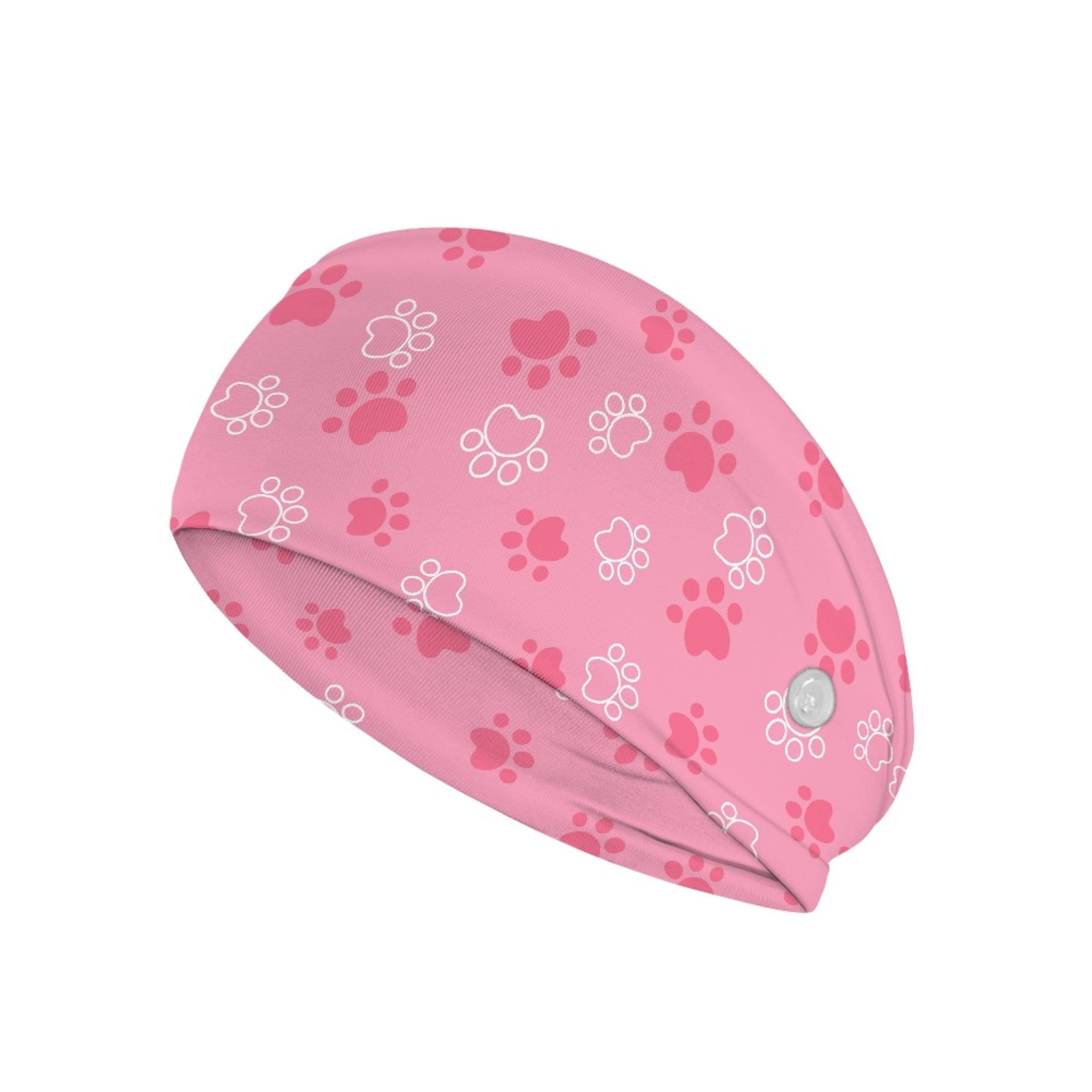 Button Mask Jiueut Dog Paw Nurse Button Headband Nursing Headbands with Buttons for ...