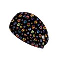 thumbnail image 1 of Jiueut Dog Paw Nurse Button Headband Nursing Headbands with Buttons for Mask Nurse Headbands for Women with Buttons 4 Piece Wide Headbands for Men Sports Headbands for Teens, 1 of 7