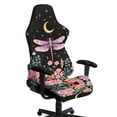 thumbnail image 1 of Jiueut Dragonfly Flower Moon Pattern Gaming Chair Cover with Armrest Cover, Wear Resistant Computer Desk Chair Cover Stretchable Rotating Chair Seat Protector with Elastic Bottom, 1 of 7