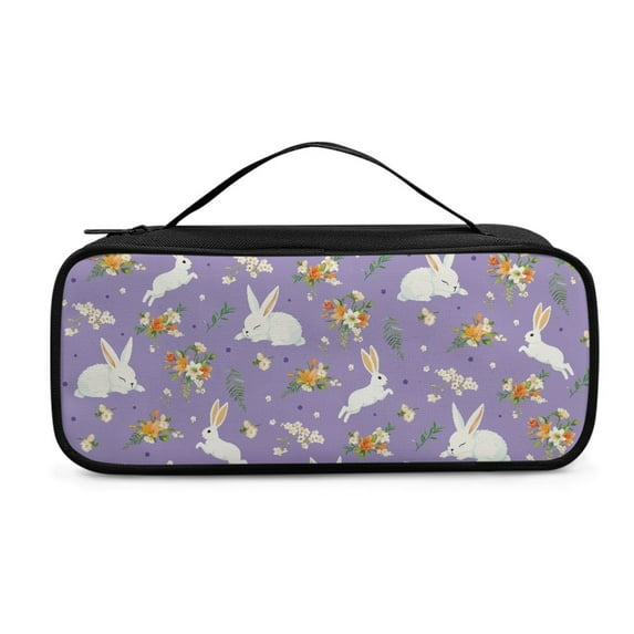 Jiueut Easter Rabbit Stethoscope Storage Bag Nurse Accessories for Work Stethoscope Stethoscope Bag with Carrying Handle Small Storage Bags with Zipper for Travel