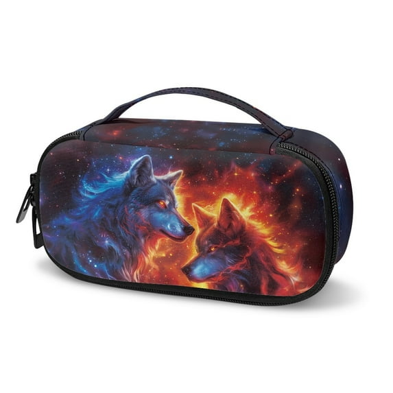 Jiueut Fire Wolf Insulin Storage Bag Pen Insulin Travel Bag for Diabetics Insulin Bags for Men Storage Bags with Zipper Insulin Pouch for Kids Insulin Pocket with Extra Room