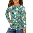 thumbnail image 1 of Jiueut Floral Horse Sweatshirt Cute Hoodies for Girls 9-10T Girls' Fashion Hoodies & Sweatshirts Novelty Youth Hoodie Long Sleeves Crop Tops Pullover Pair with Long Sleeve, 1 of 7