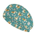thumbnail image 1 of Jiueut Flower Corgi Nurse Button Headband Nursing Headbands with Buttons for Mask 2 Piece Medical Assistant Headbands for Women Sweatband for Running,Workout,Basketball, 1 of 7