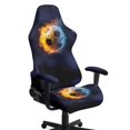 thumbnail image 1 of Jiueut Football Fire Print Gaming Chair Cover Pack of 4, Breathable Computer Chair Cover with Armrest Covers Washable Slipcover for Gaming Rotating Chair with Elastic Band, 1 of 7