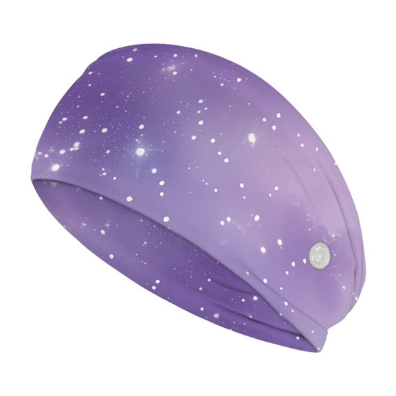 Jiueut Galaxy Star Nurse Button Headband Medical Field Headbands for Women's Workout Headbands Non Slip Sport Sweatbands Yoga Hairbands Sports Headband for Men
