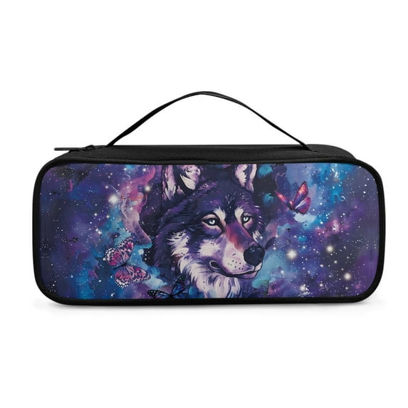 Jiueut Galaxy Wolf Stethoscope Storage Bag for Nurse and Doctor Pouches for Organization Nurse Stethoscope Holder Case Storage Bag Organizer Storage Bags with Zipper for Travel