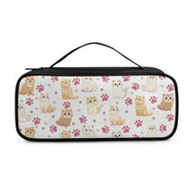 Jiueut Heart Cat Stethoscope Storage Bag Stethoscope Pouch Bag with Mesh Pocket Stethoscope Bag with Carrying Handle Stethoscope Case Organizer Storage Bag with Zipper