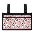 thumbnail image 1 of Jiueut Heart Penguin Wheelchair Side Bags for the Armrest Wheelchair Bags to Hang on Side 2 Pockets for Women Wheelchair Side Pouches for Drinks and Glasses, 1 of 7
