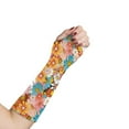 thumbnail image 1 of Jiueut Hippie Flower Arm Cast Cover Arm Cast Sleeve with Thumb Cover Hand Cast Covers for Shower Adult Size L Decorative Arm Plaster Cover for Women Wrist Cast Cover, 1 of 7