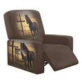 thumbnail image 1 of Jiueut Horse Cross Print Recliner Cover, Comfortable Jacquard Sofa Cover Anti Slip Recliner Chair Covers with Machine Washable Design, 1 of 7