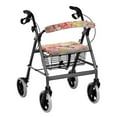 thumbnail image 1 of Jiueut Hummingbird Medical Rollator Walker Seat & Back Cat Covers Flower Walker Seat Cushions for Seniors 2 Piece Rollator Seat and BackRest Cover Walker Seat Cushion, 1 of 7