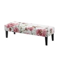 thumbnail image 1 of Jiueut Hummingbird Peony Flower Pattern Dining Bench Slipcover, Soft Seat Cushion Protector Washable Stretch Dining Bench Cover for Dining Room Living Room Kitchen, 1 of 7