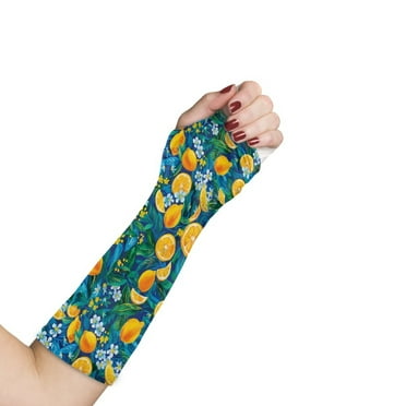 Jiueut Lemon Arm Cast Cover Adult Waterproof Arm Cast Wound Cover Protector for Shower Bath Size S Arm Plaster Protectors with A Thumb Hole Elbow Protection Cover
