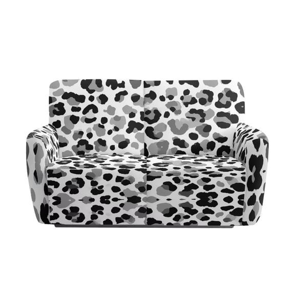 Jiueut Leopard Pattern Recliner Chair Cover, Stain Resistant Reclining Chair Covers 6 Pieces Breathable Couch Protection for Kids Pets