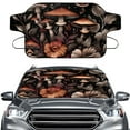 thumbnail image 1 of Jiueut Mushroom Flower Butterfly Pattern Windshield Snow Cover for Car, Waterproof Car Windshield Cover for Snow and Frost Protection, Winter Parking Essential Car Accessories Fit for Most Cars, 1 of 6