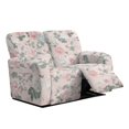 thumbnail image 1 of Jiueut Peony Flower Pattern Recliner Loveseat Slipcover, Scratch Resistant Recliner Slipcover Non Slip Furniture Protector with Pockets for Home Use, 1 of 7
