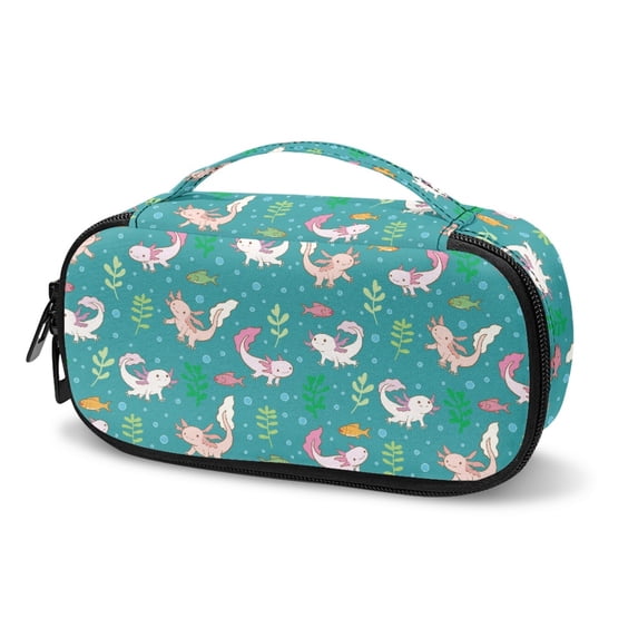 Jiueut Pink Axolotl Insulin Storage Bag Diabetic Care Organizers & Travel Kits Storage Zipper Bags for Organizing Insulin Pouch for Diabetics Comfortable Insulin Pocket